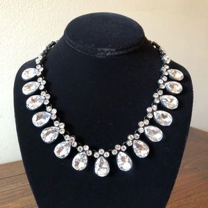 Clear Stone Statement Necklace